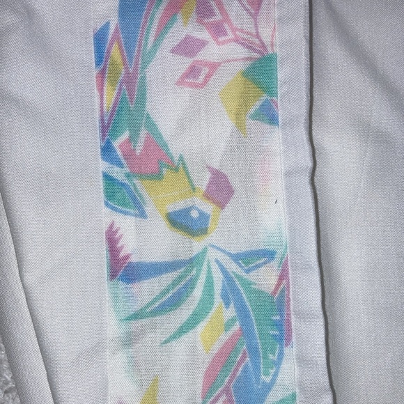 Vintage 80’s tropical side stripe overalls 12m - Picture 7 of 9